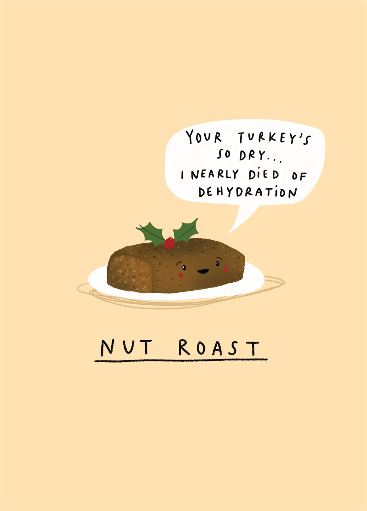 Nut Roast Christmas Card | Scribbler