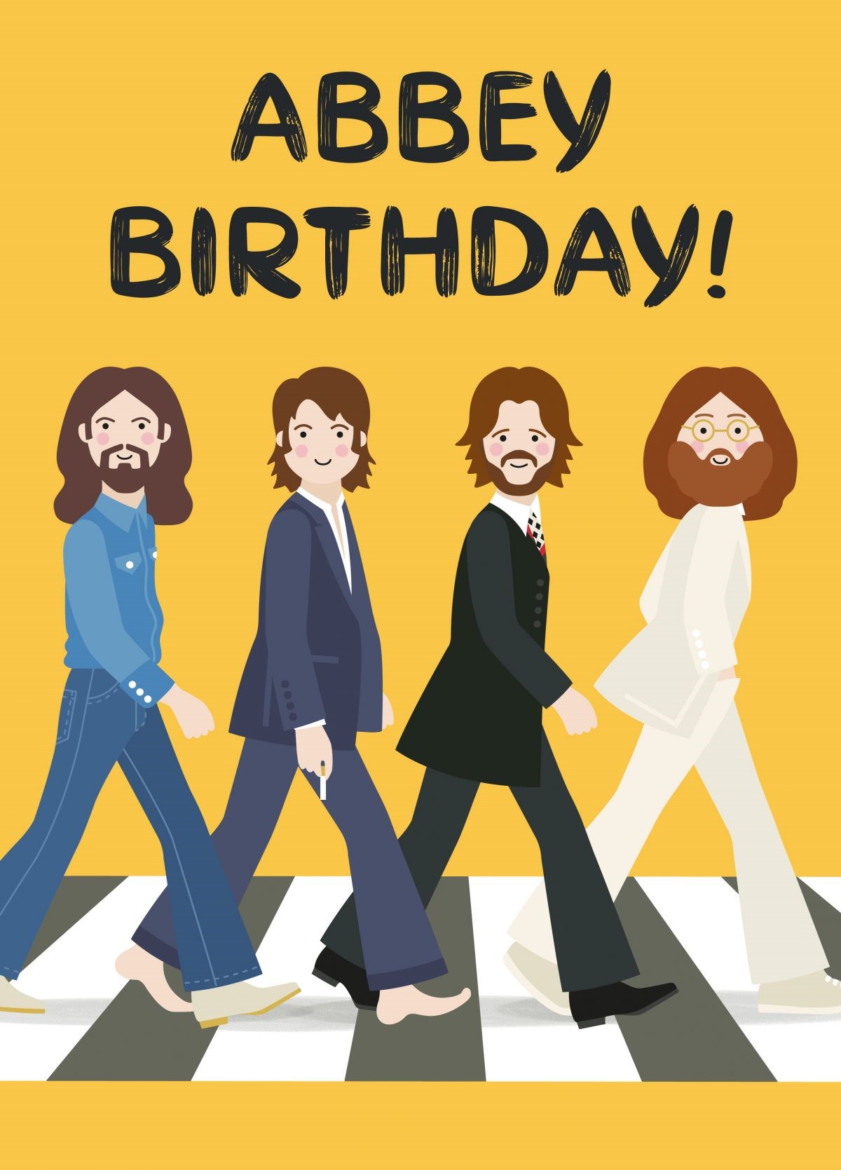 Beatles Abbey Birthday! Card