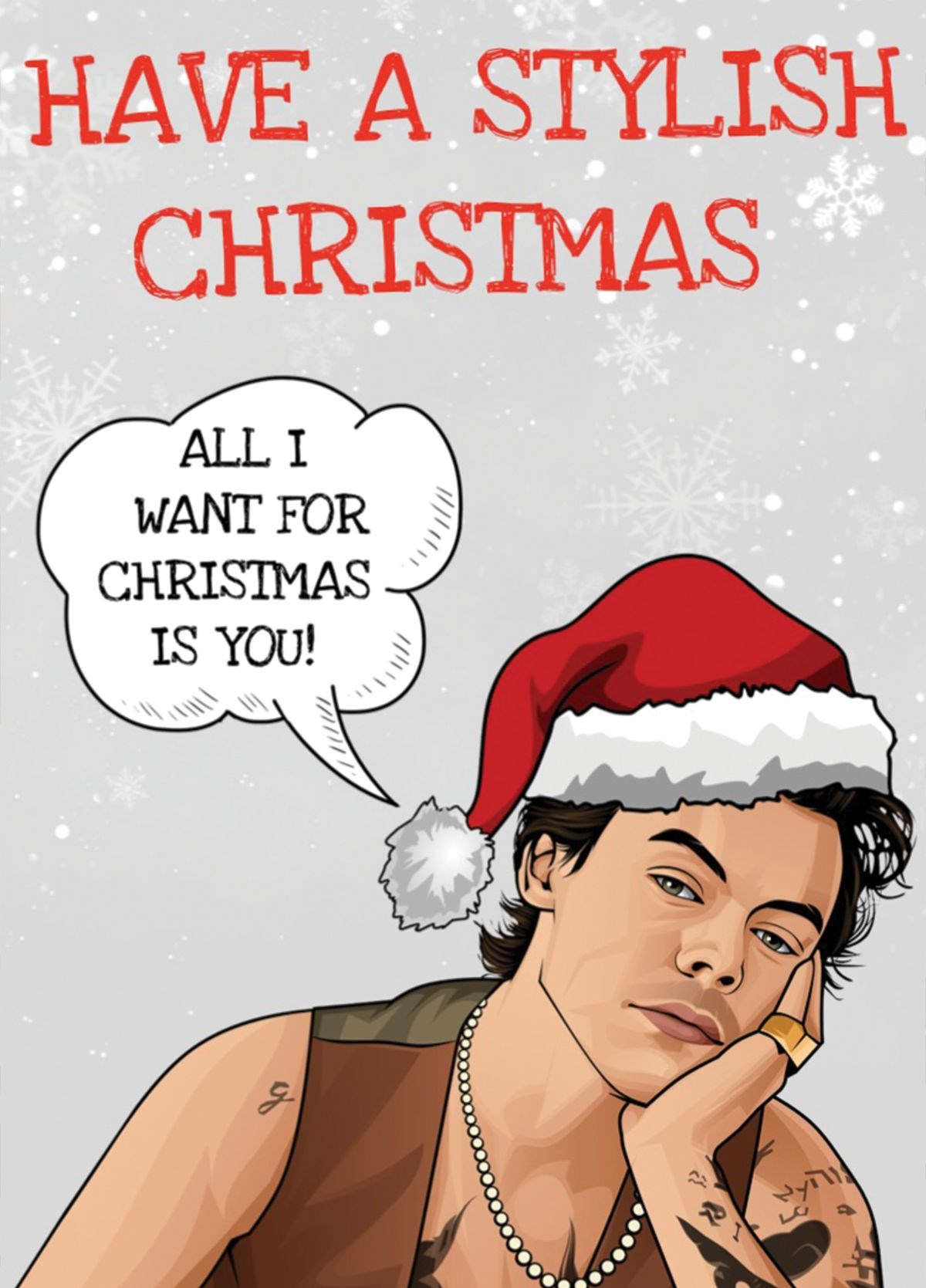 Harry Styles Christmas Card | Scribbler