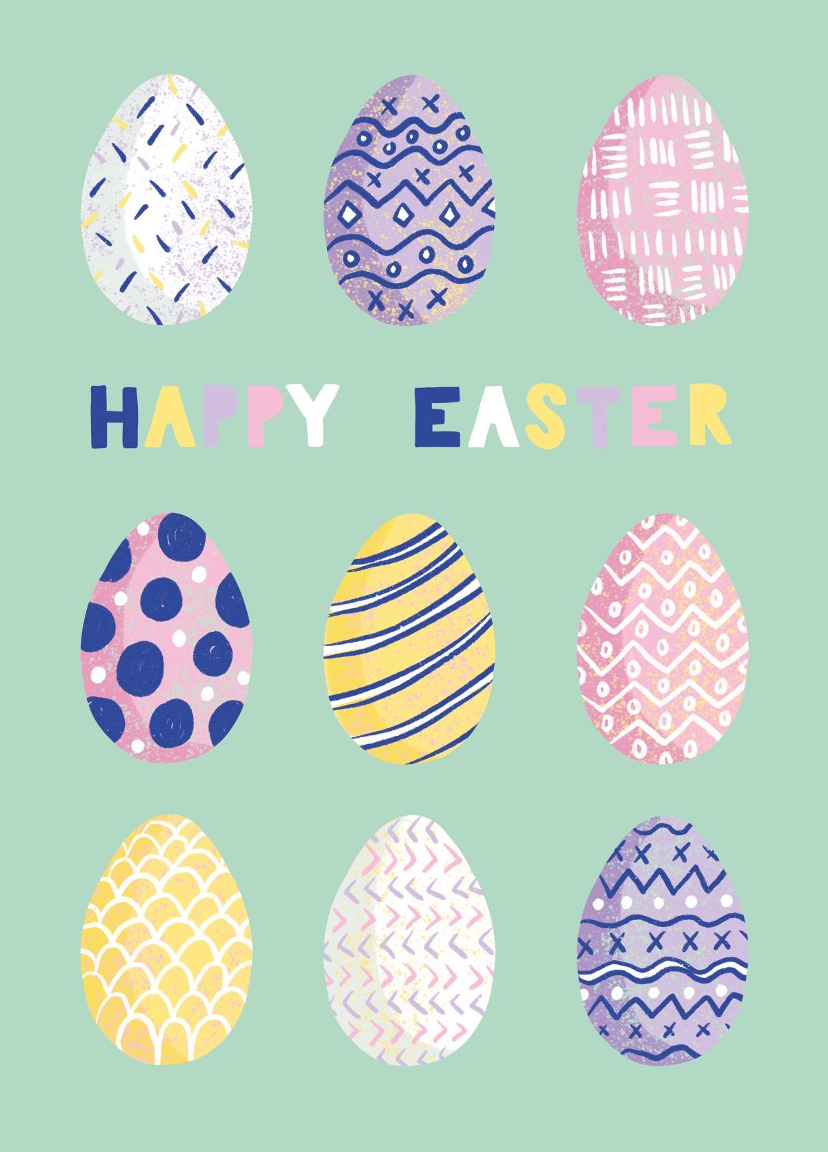 Pretty Patterned Easter Eggs
