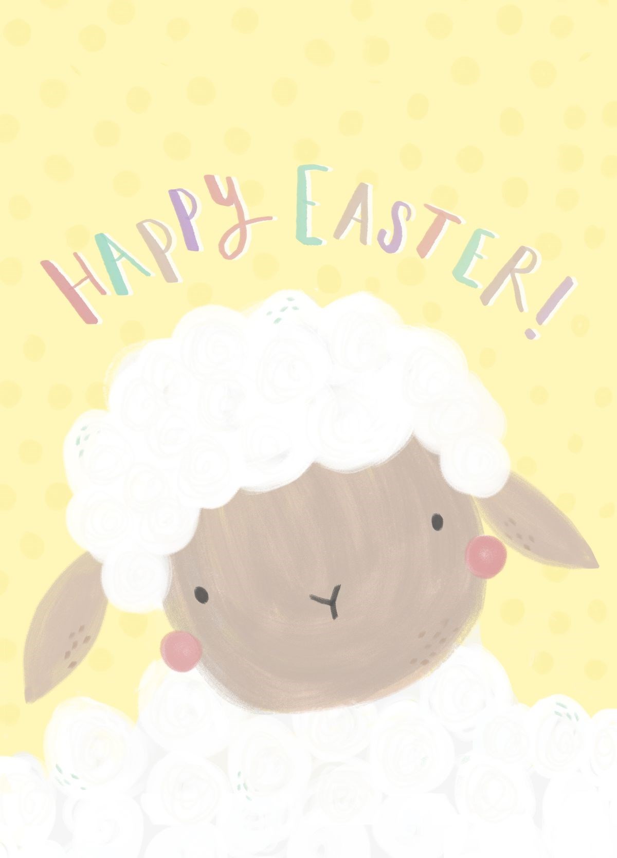 Happy Easter Lamb Card | Scribbler
