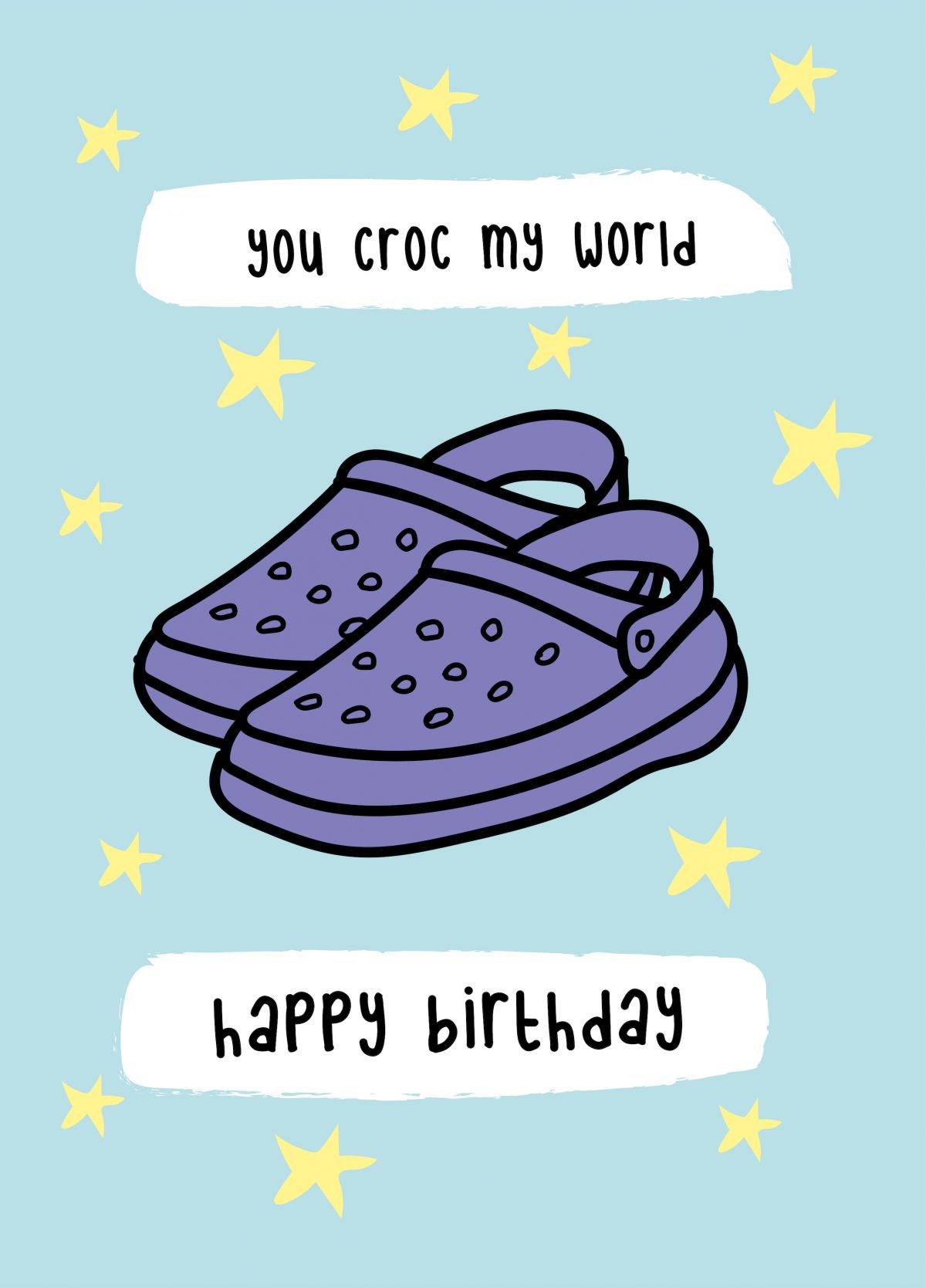 Happy Birthday - You Croc My World Card | Scribbler