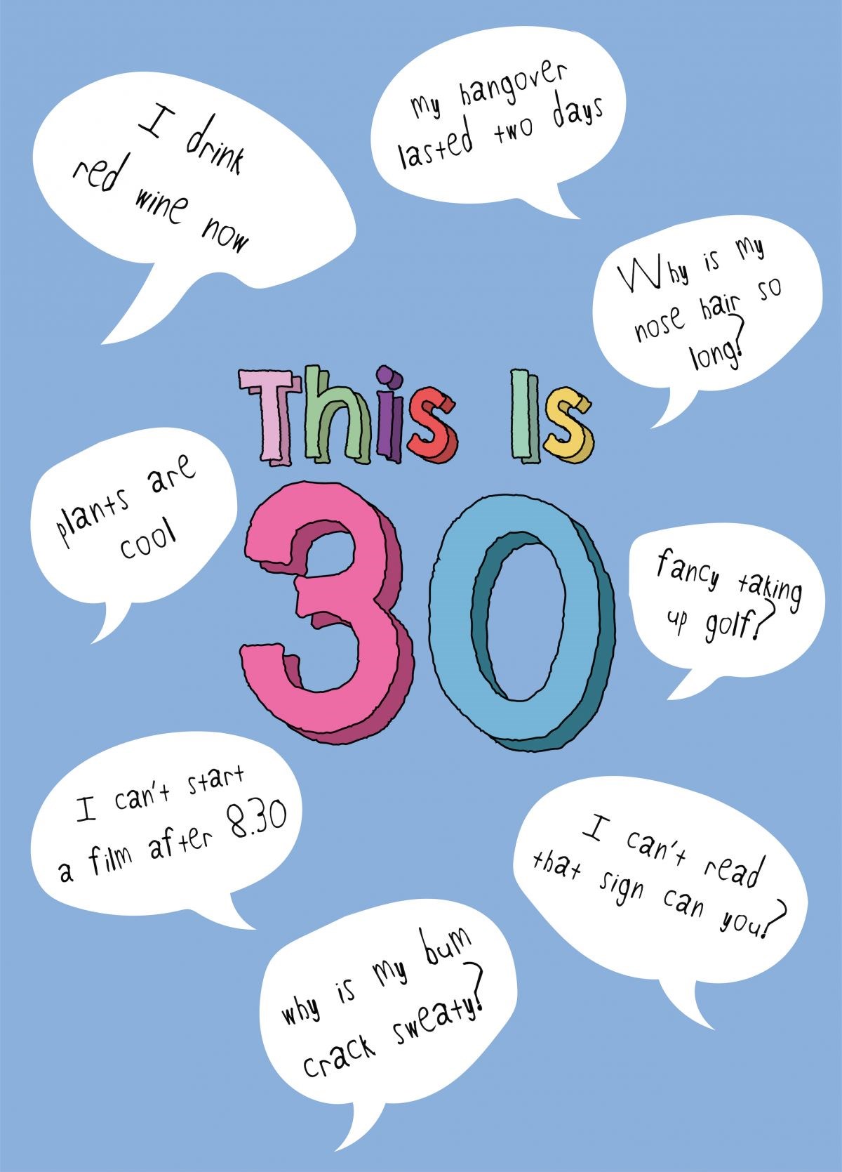 This Is 30 (For Him) - Happy 30th Birthday Card | Scribbler