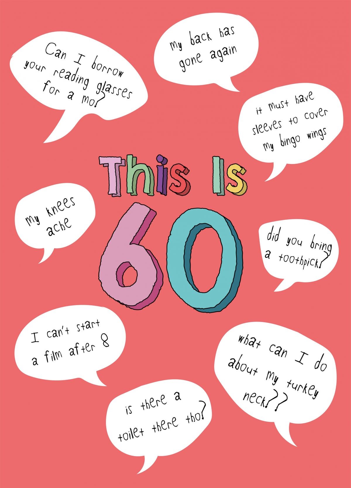 This Is 60 (for Her) Happy 60th Birthday Card