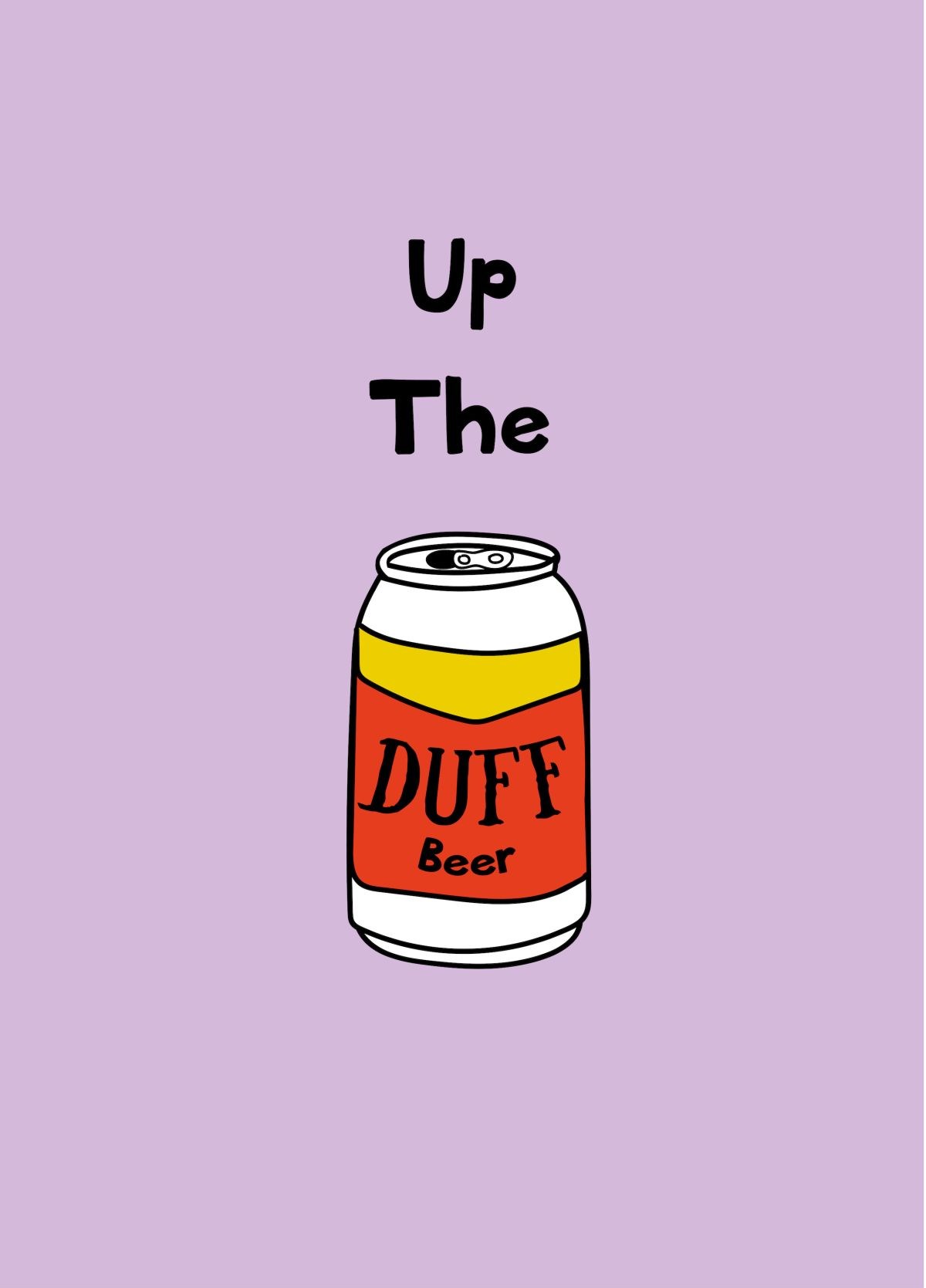 Up The Duff Card | Scribbler