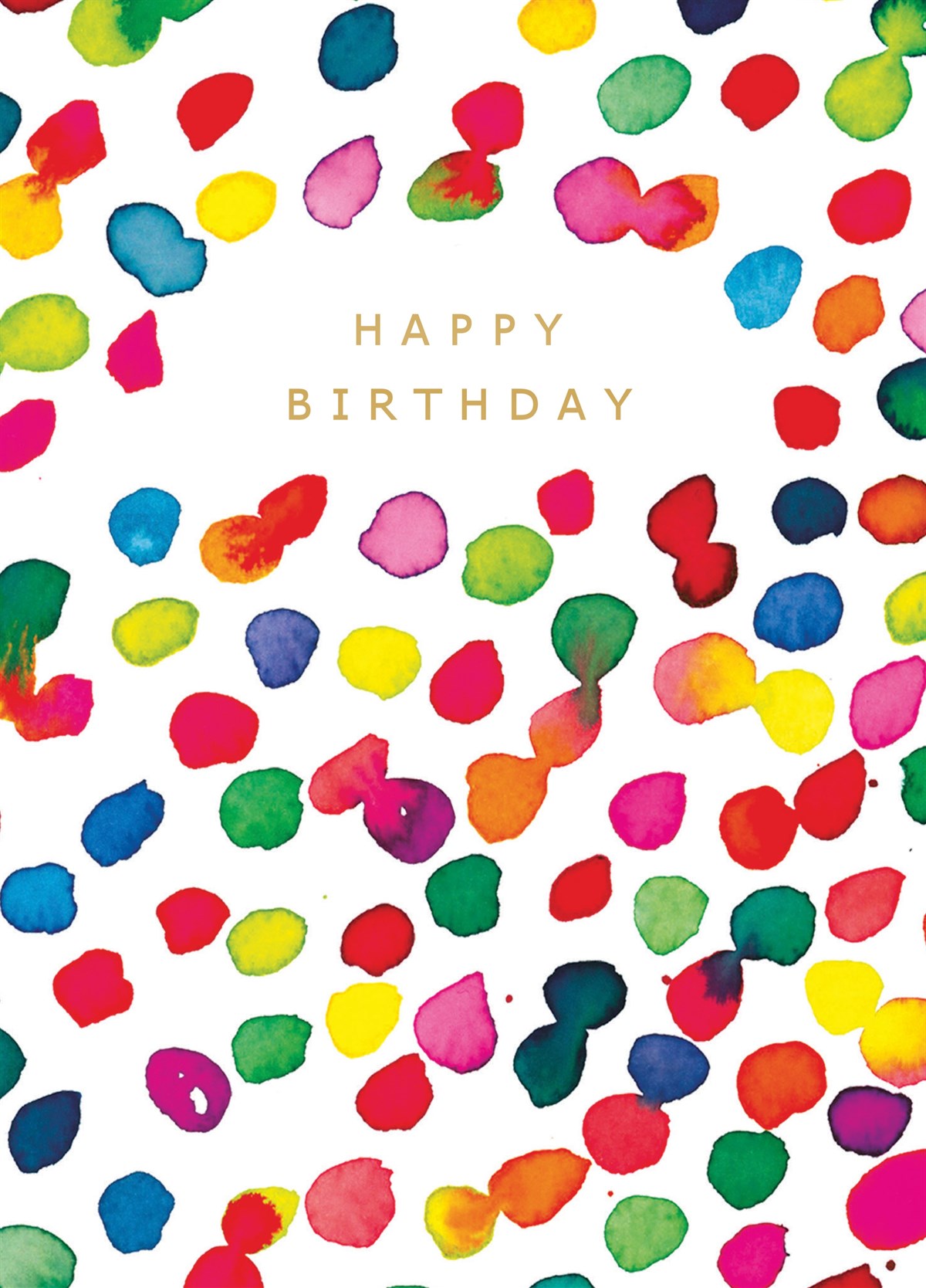 "Happy Birthday" pattern spots Card 