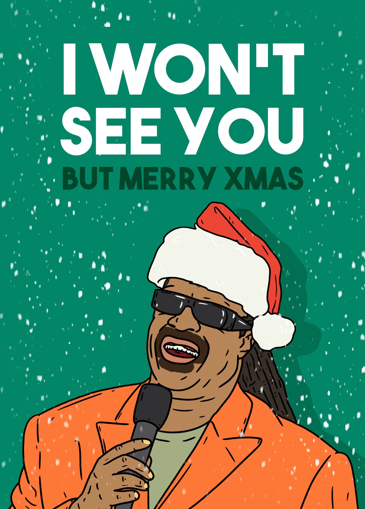 I Won't See You But Merry Xmas Card | Scribbler