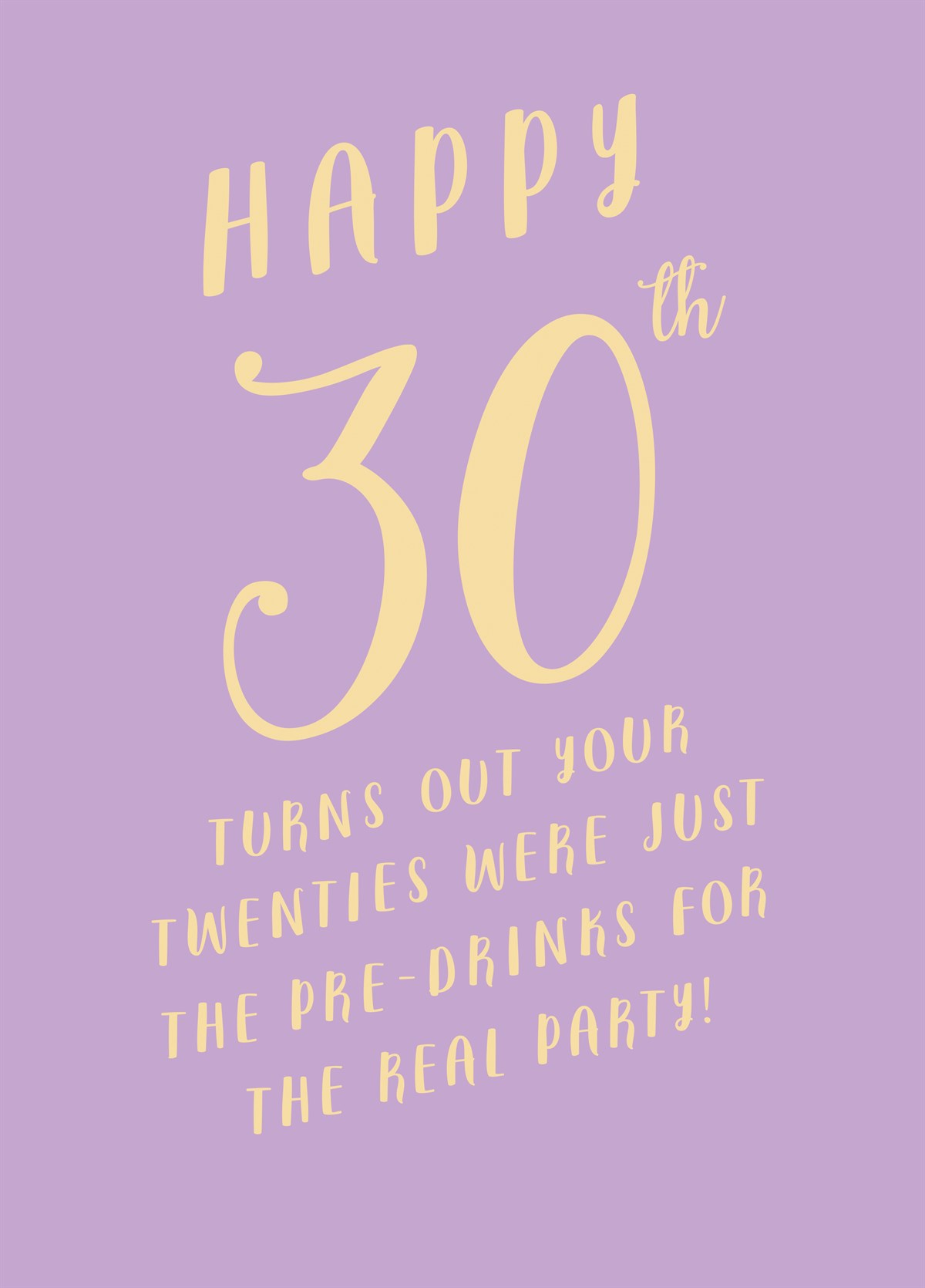 Happy 30th Card | Scribbler