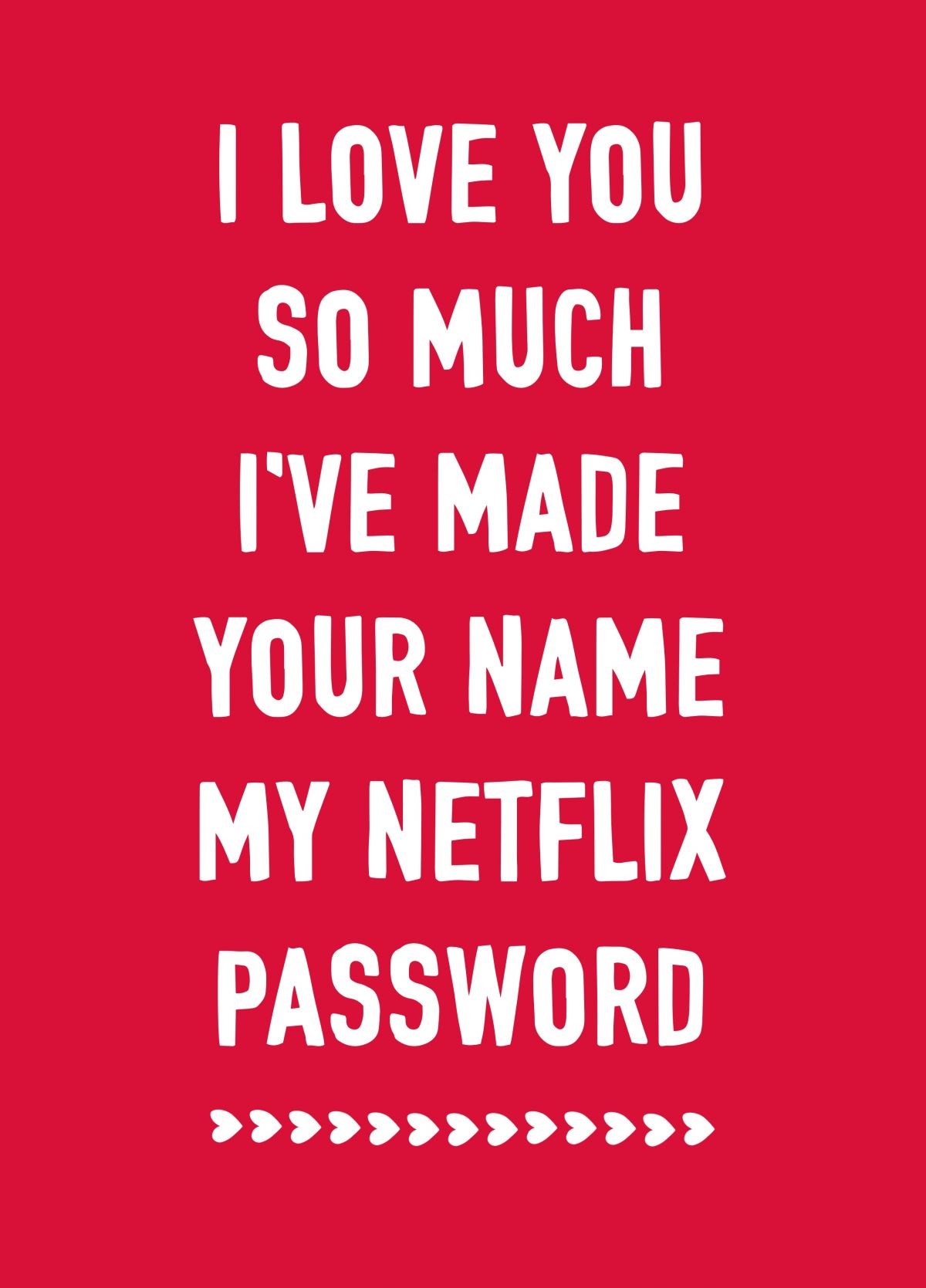 Netflix Love Card Scribbler 