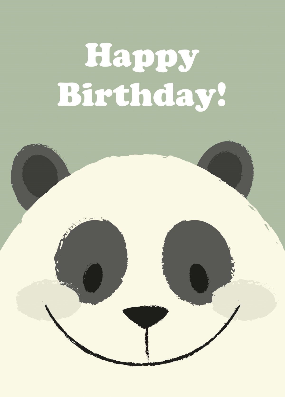 Happy Birthday Panda Card | Scribbler