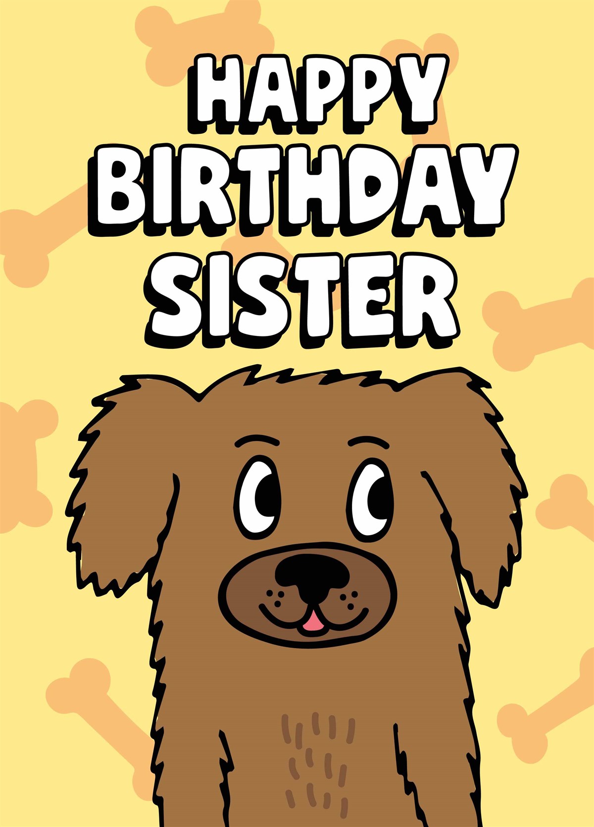 Sister Daughter Son Brother etc Personalised Kipper the Dog Birthday Card  Home & Garden Greeting Cards & Party Supply