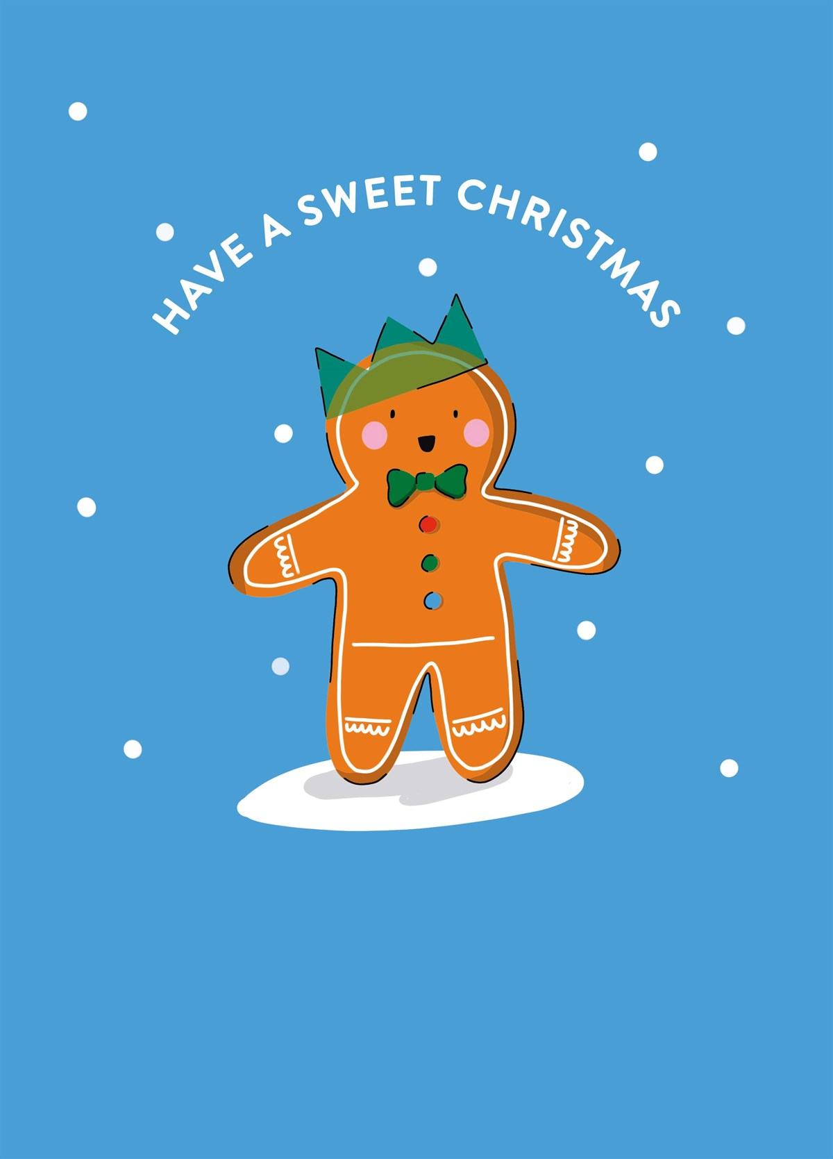 Gingerbread Man Sweet Christmas Card Scribbler