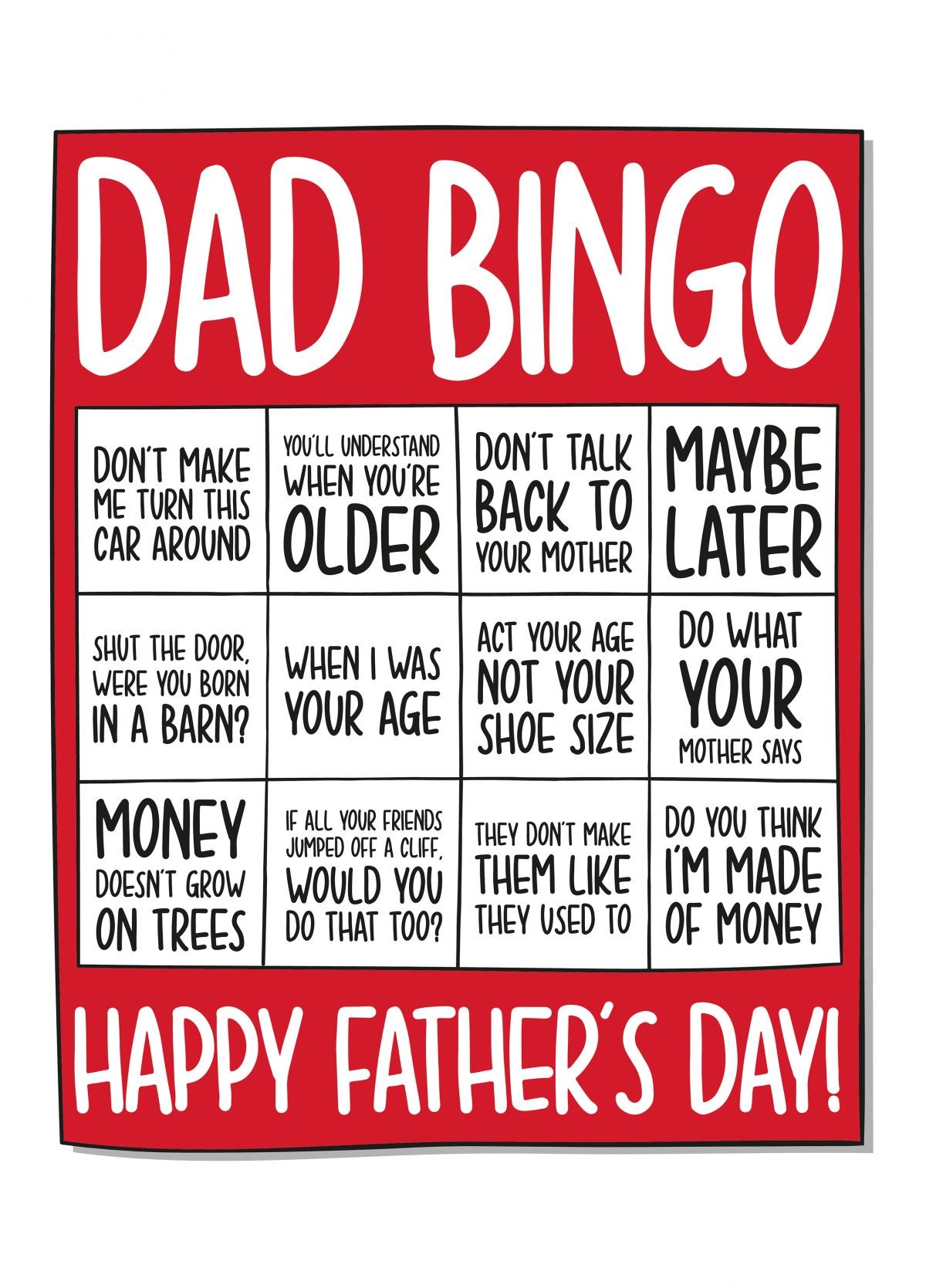 Dad Quotes Card | Scribbler