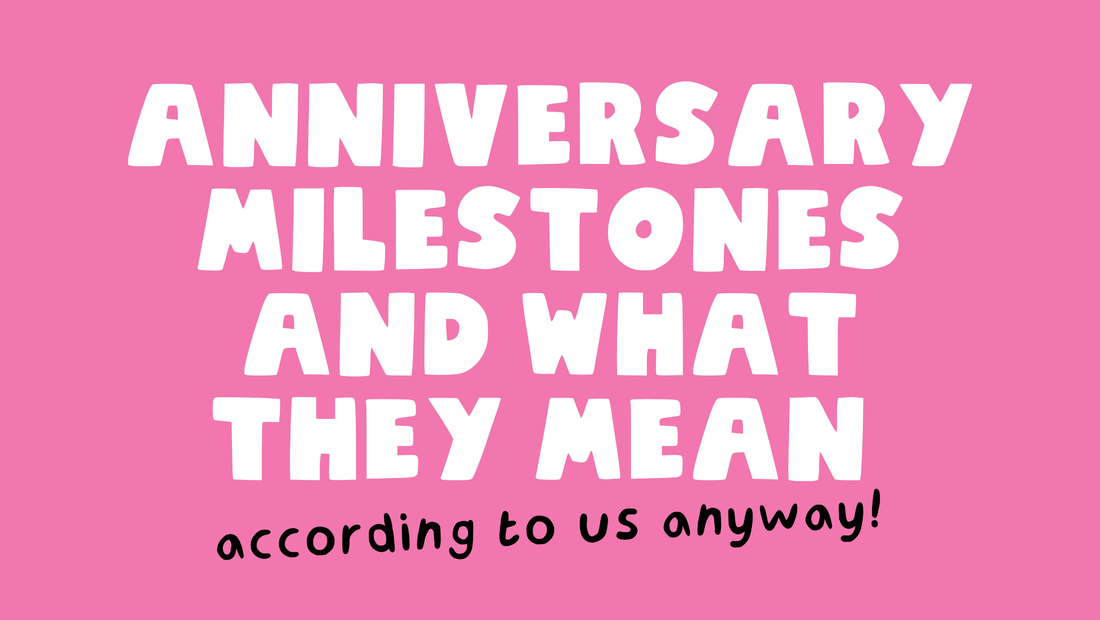 Anniversary Milestones & What They Mean (according to us)