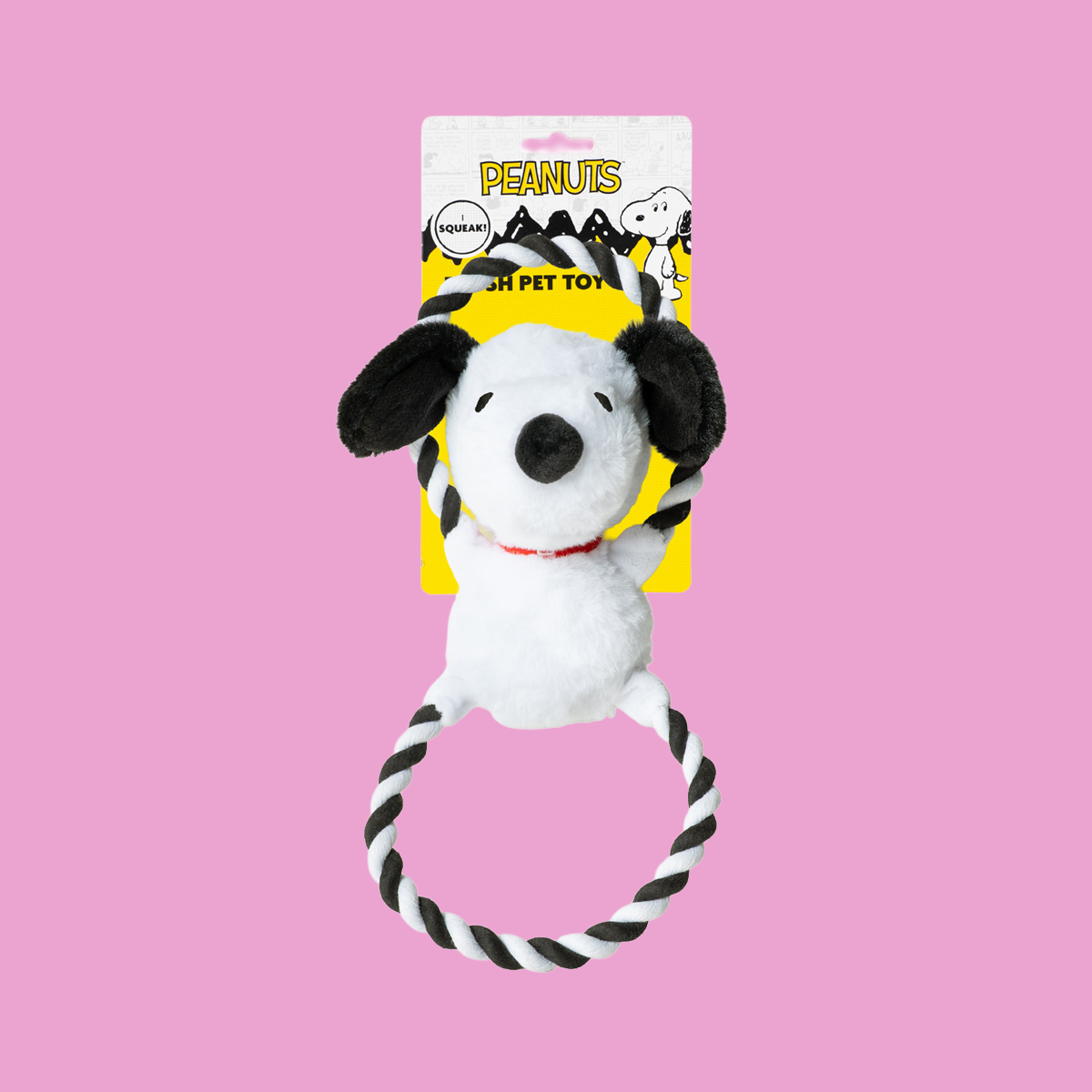 Peanuts Plush Rope Ring Dog Toy