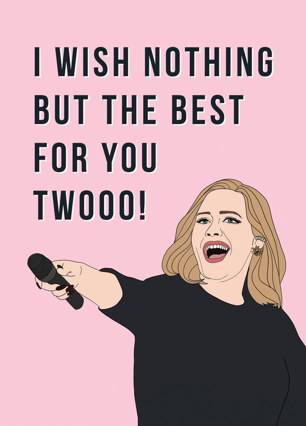 Adele You Twooo Engagement Card