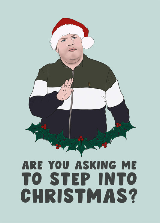 Step Into Christmas Card