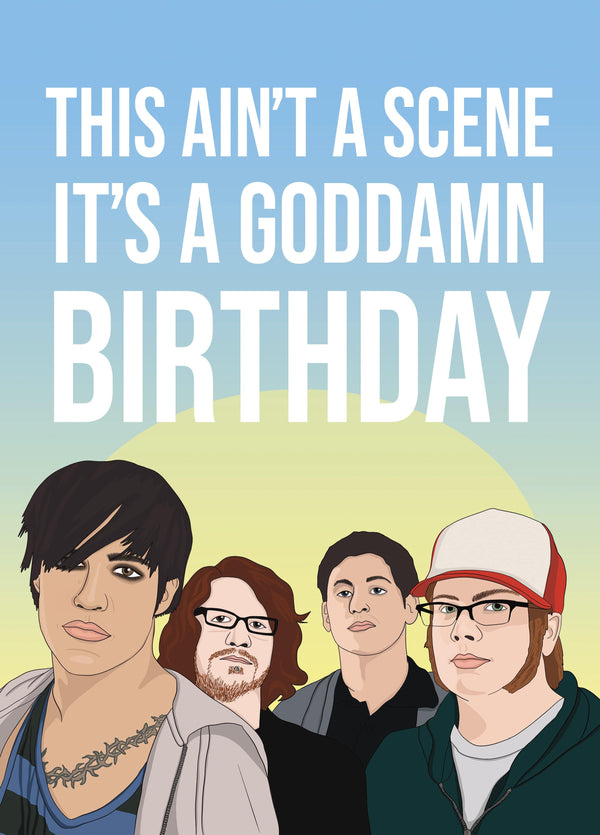 Fall Out Boy Birthday Card
