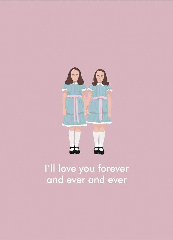 The Shining Twins Love Card