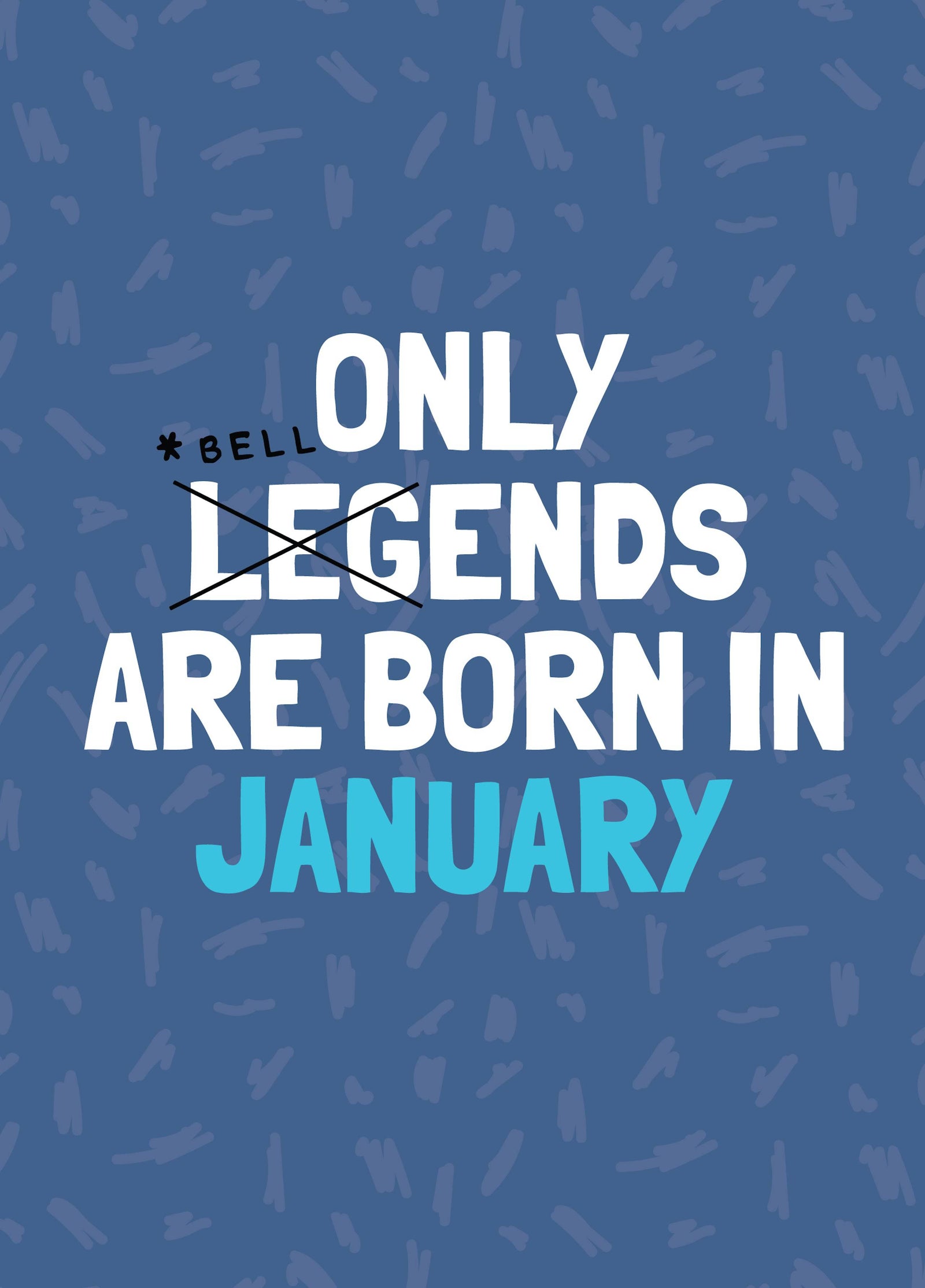 Funy Bellend January Birthday Card