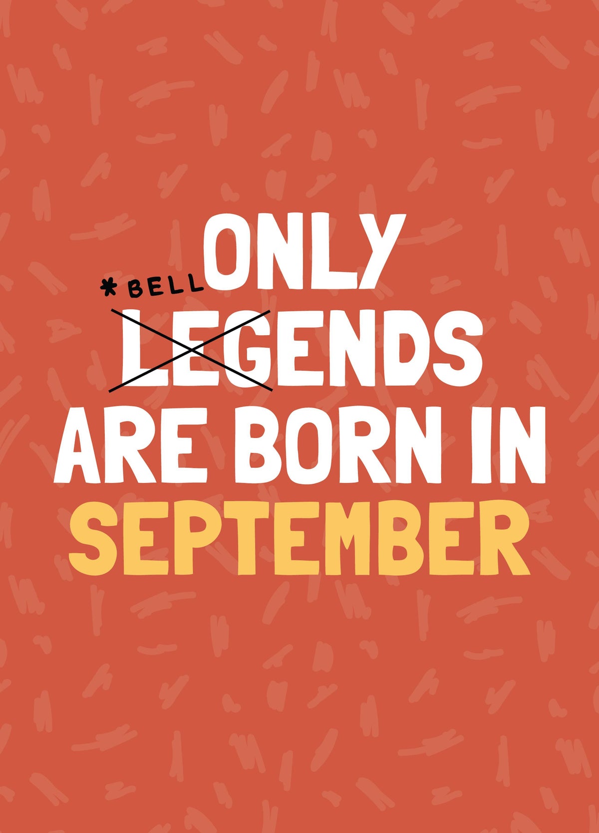 Funny September Birthday Bellend Card