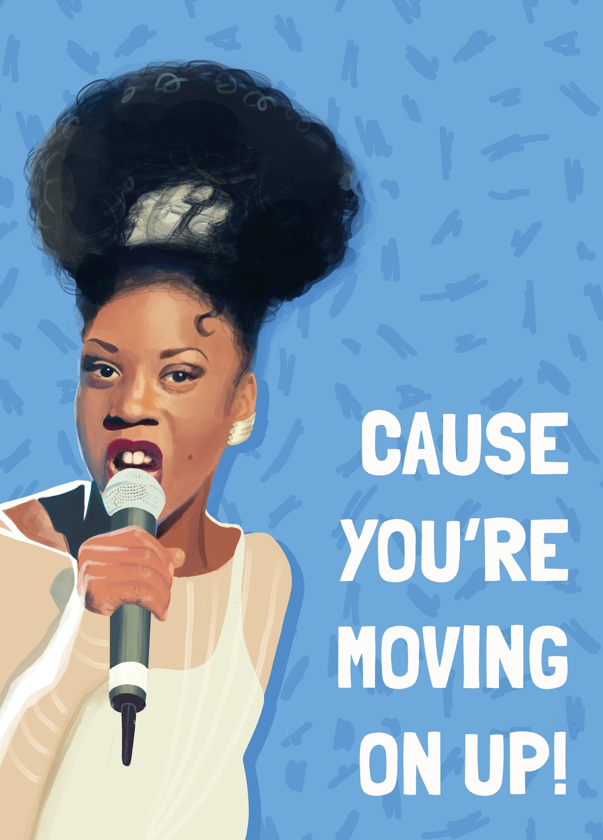 Heather Small Moving On Up New Job Card