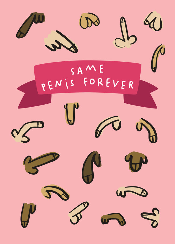 Same Penis Forever Engagement Card