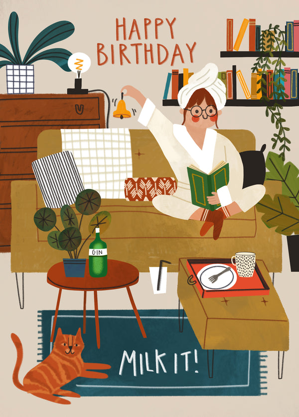 Milk It Birthday Card