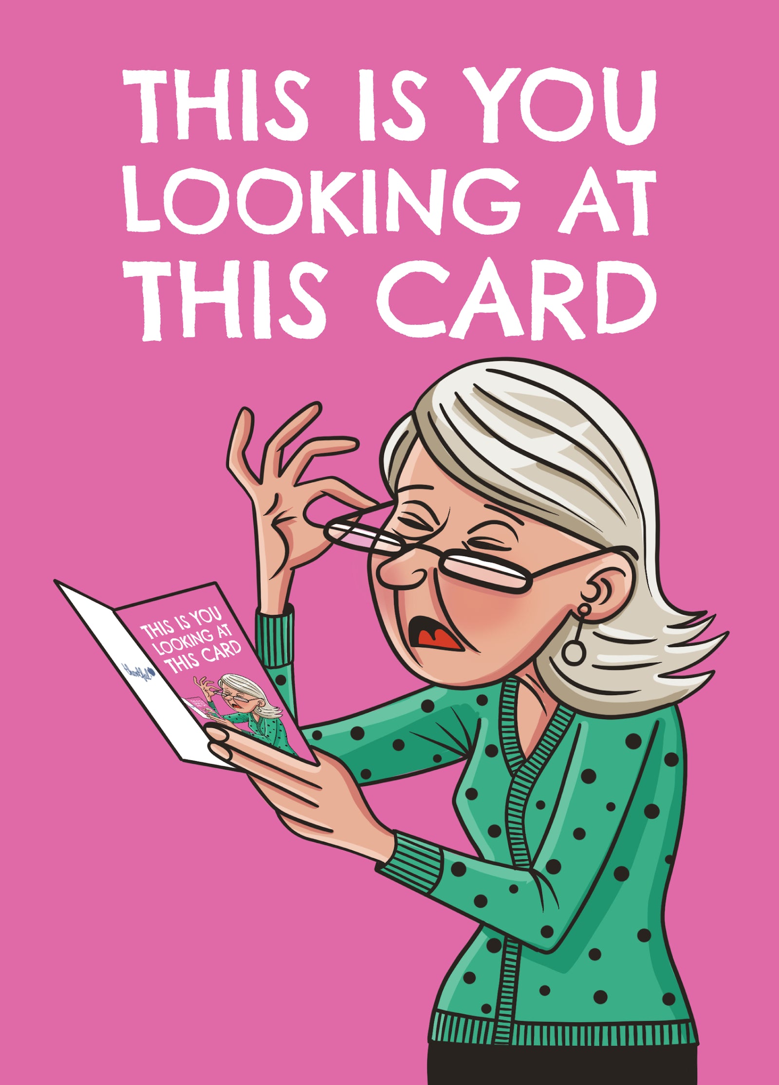 Blind Old Lady Card