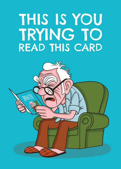 Blind Old Man Card
