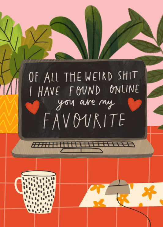 Funny Anniversary/Valentine's Day - Online Dating Card