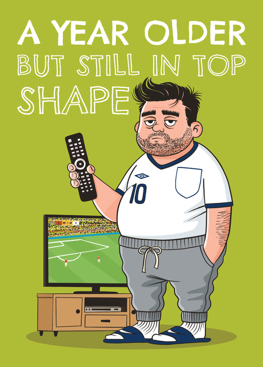 Funny Football Lout Birthday Card