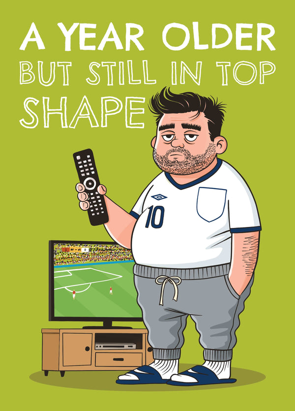 Funny Football Lout Birthday Card
