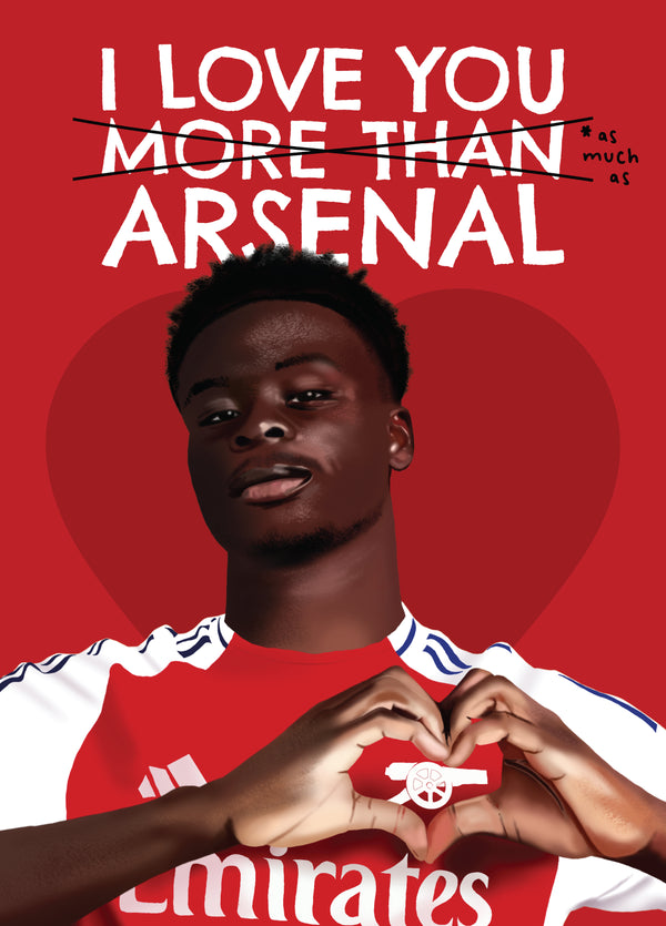 Funny Saka Arsenal Card