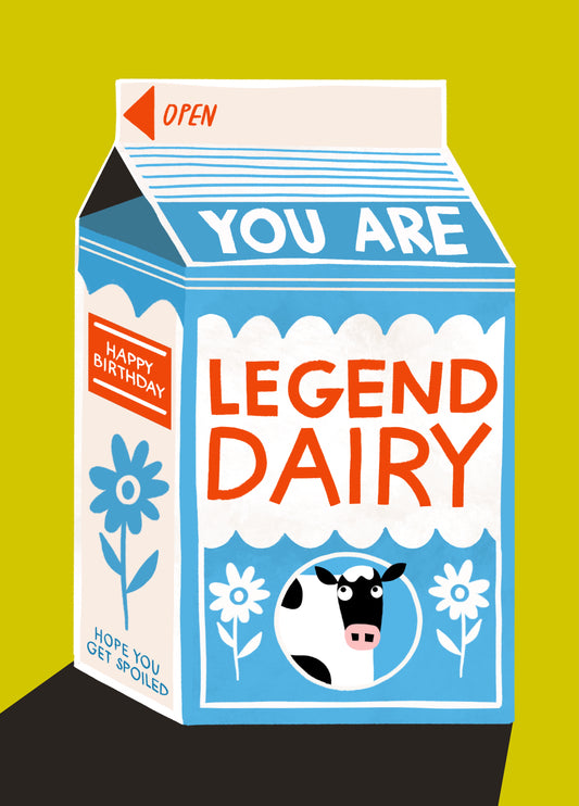 Milk Pun Birthday Card