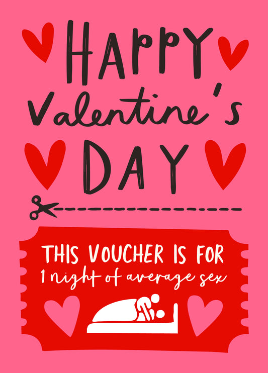 Average Sex Valentine's Day Voucher
