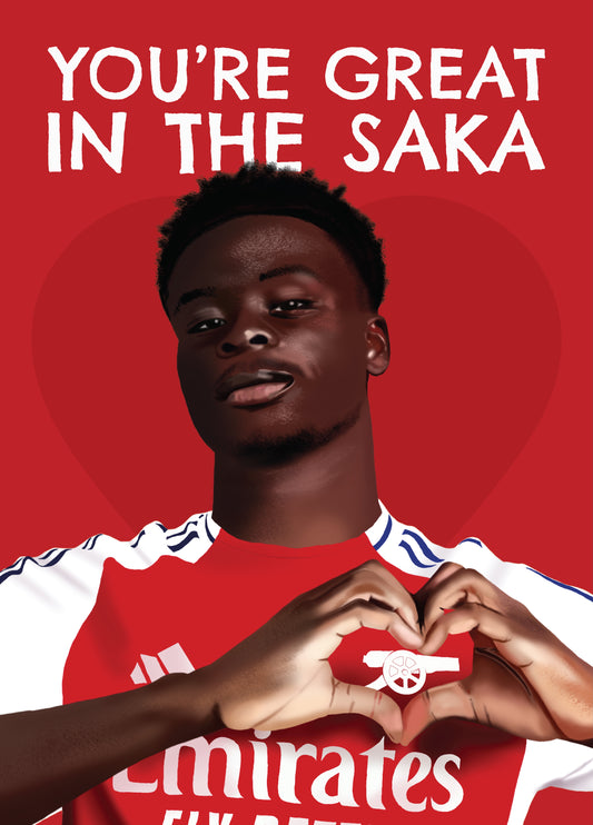 Arsenal Saka Card