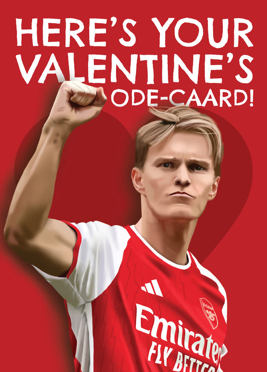 Arsenal Valentine's Card - Martin ødegaard - Arsenal Player Pun