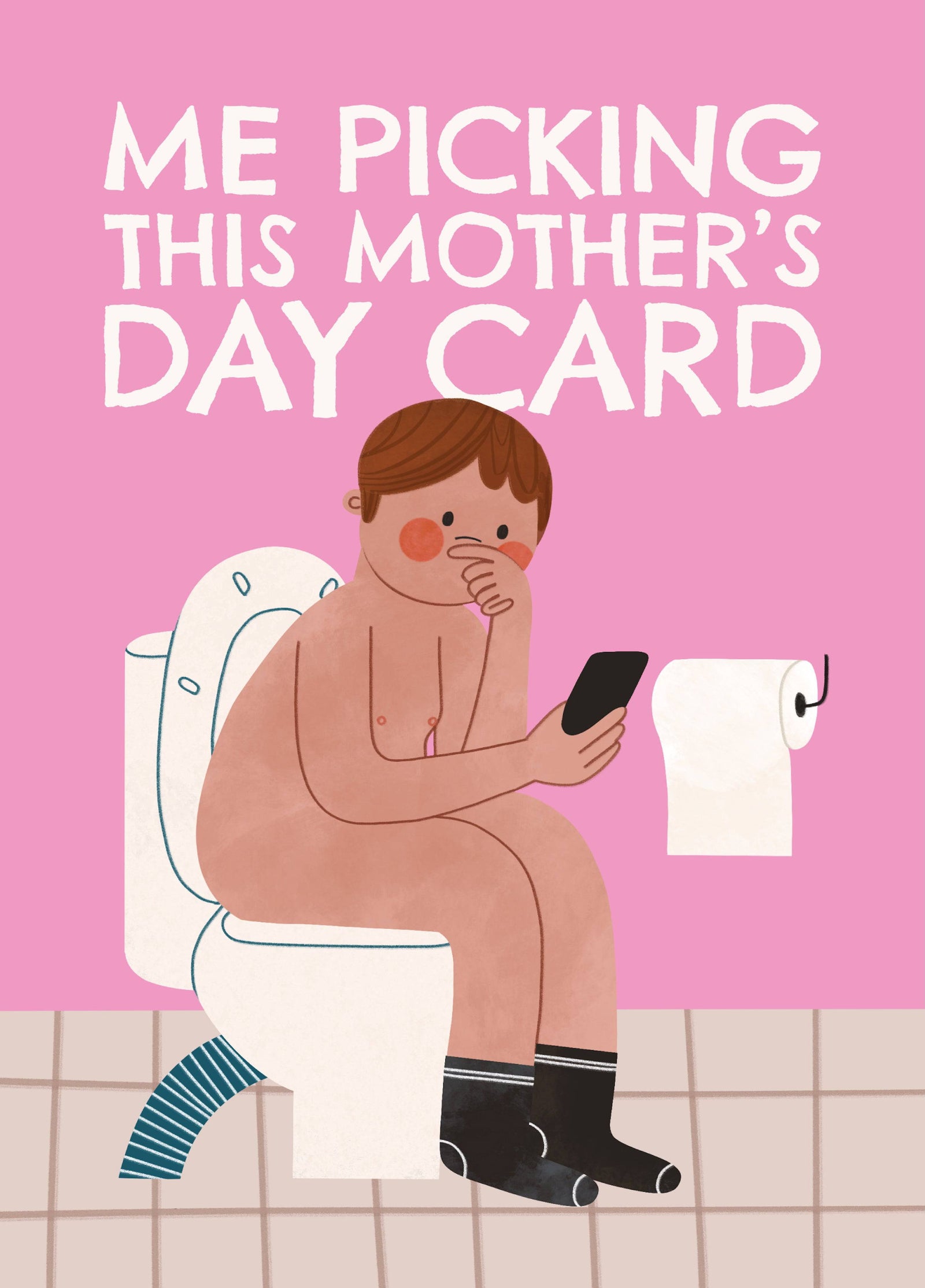 Toilet Mother's Day Card From Son