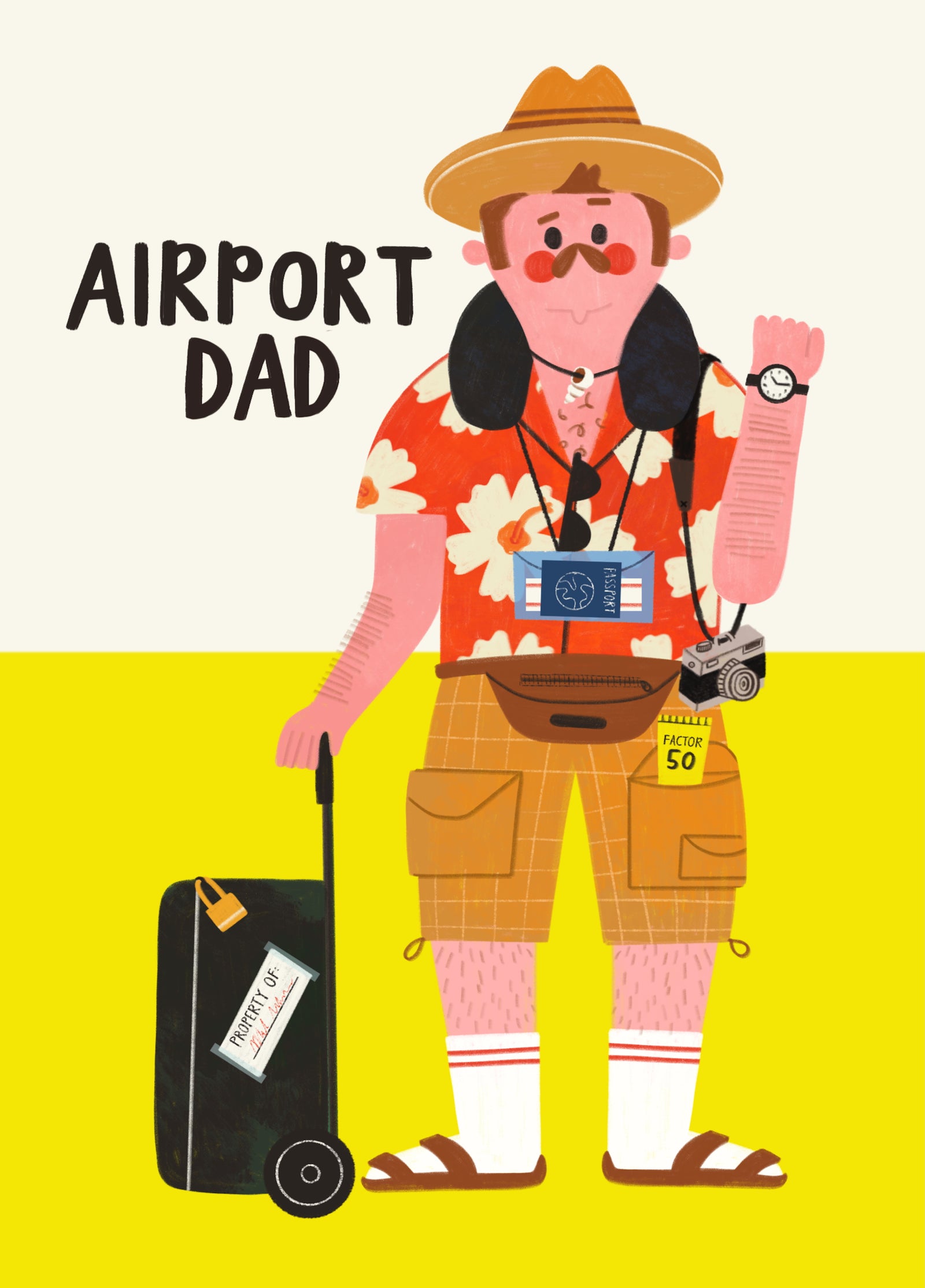 Funny Airport Dad Father's Day Card