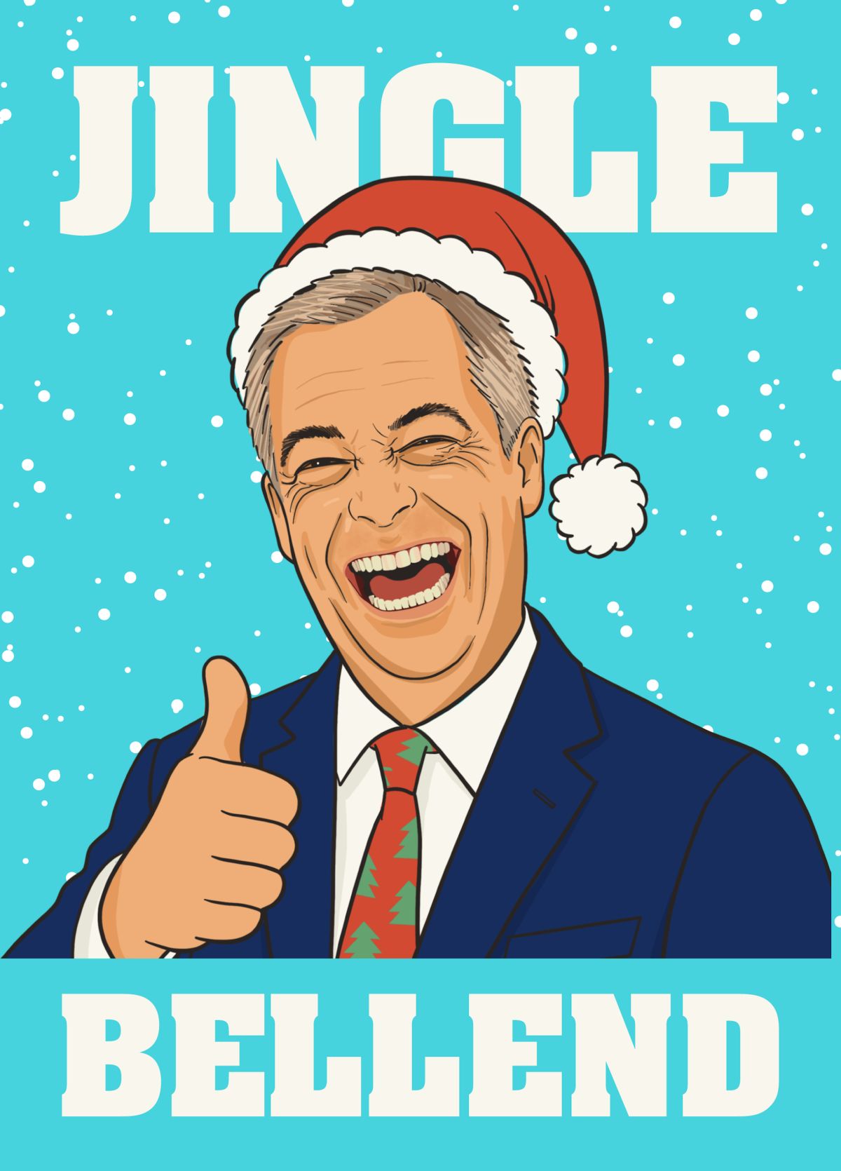 Nigel Farage Christmas Card