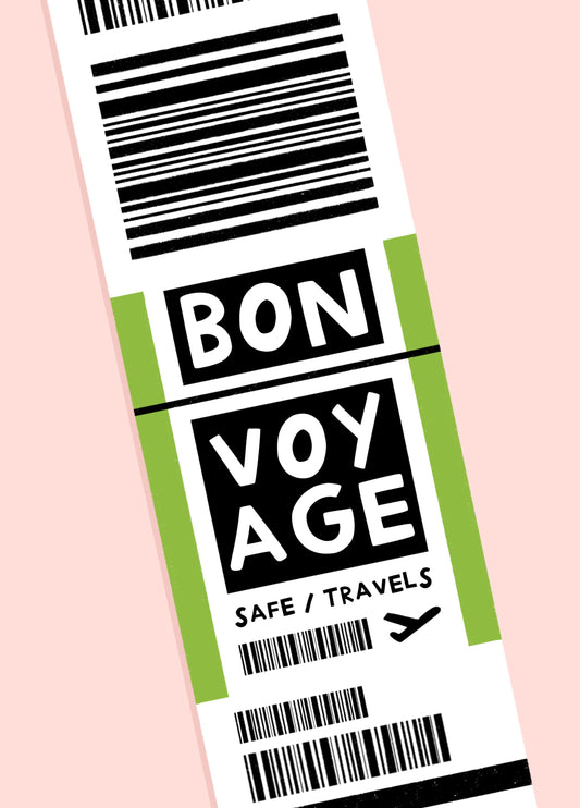 Luggage Tag Leaving Card