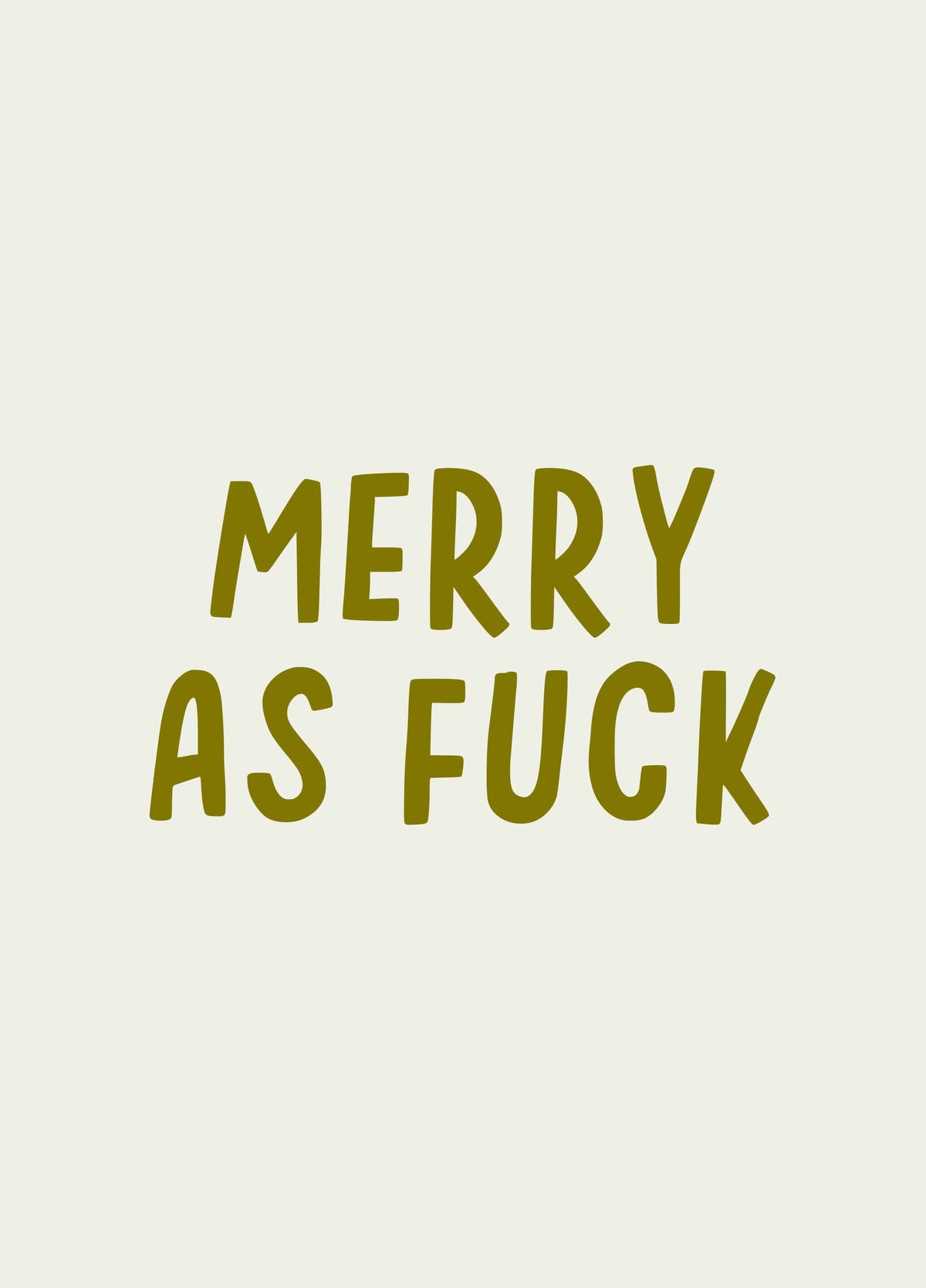 Merry As Fuck, Rude Christmas Card