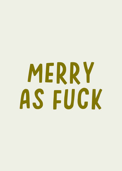 Merry As Fuck, Rude Christmas Card