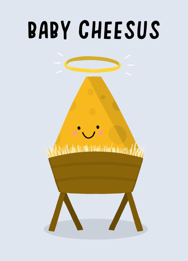 Baby Cheesus Funny Christmas Card