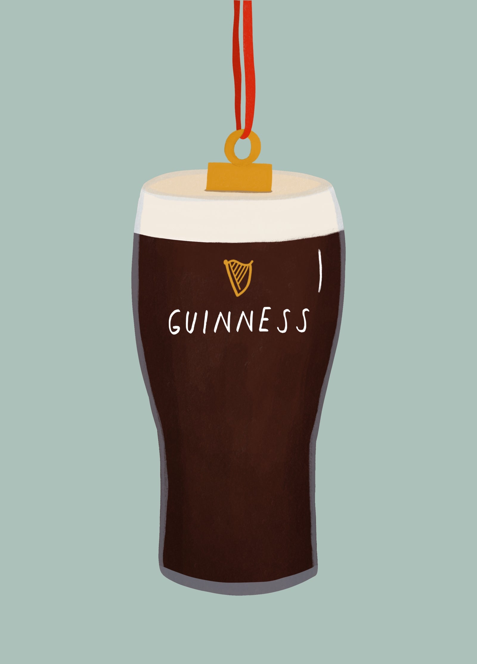 Guinness Bauble Christmas Card