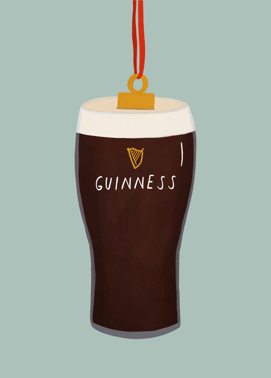 Guinness Bauble Christmas Card
