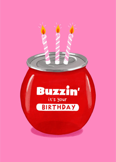 Buzzball Birthday Card