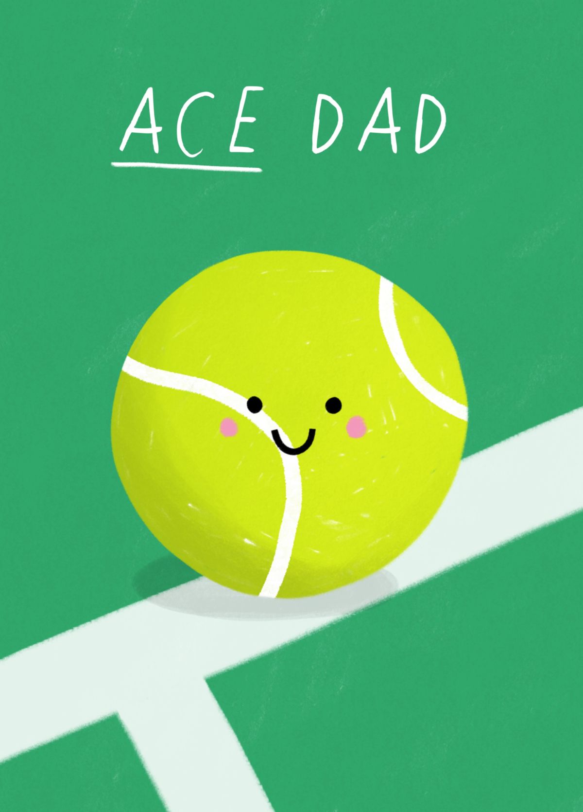 Ace Dad, Tennis Pun Father's Day, Dad Birthday Card