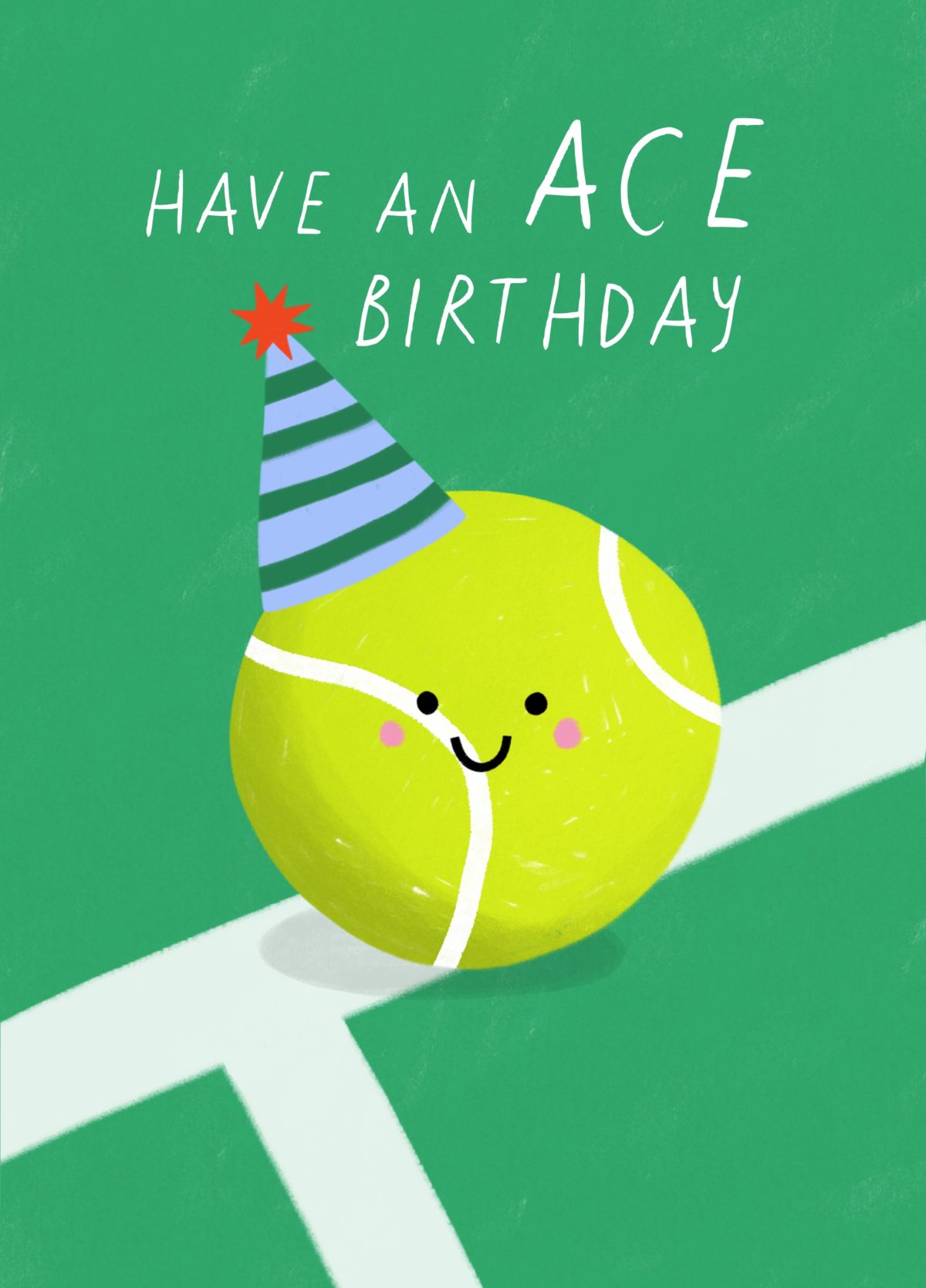 Ace Birthday Tennis Pun Card